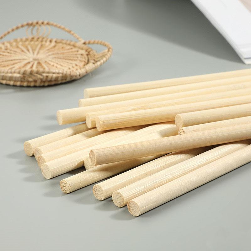 3-8 มม.รอบไม้ไม้ไผ่ Sticks DIY - Art Craft Stick บทวิจารณ์และราคา