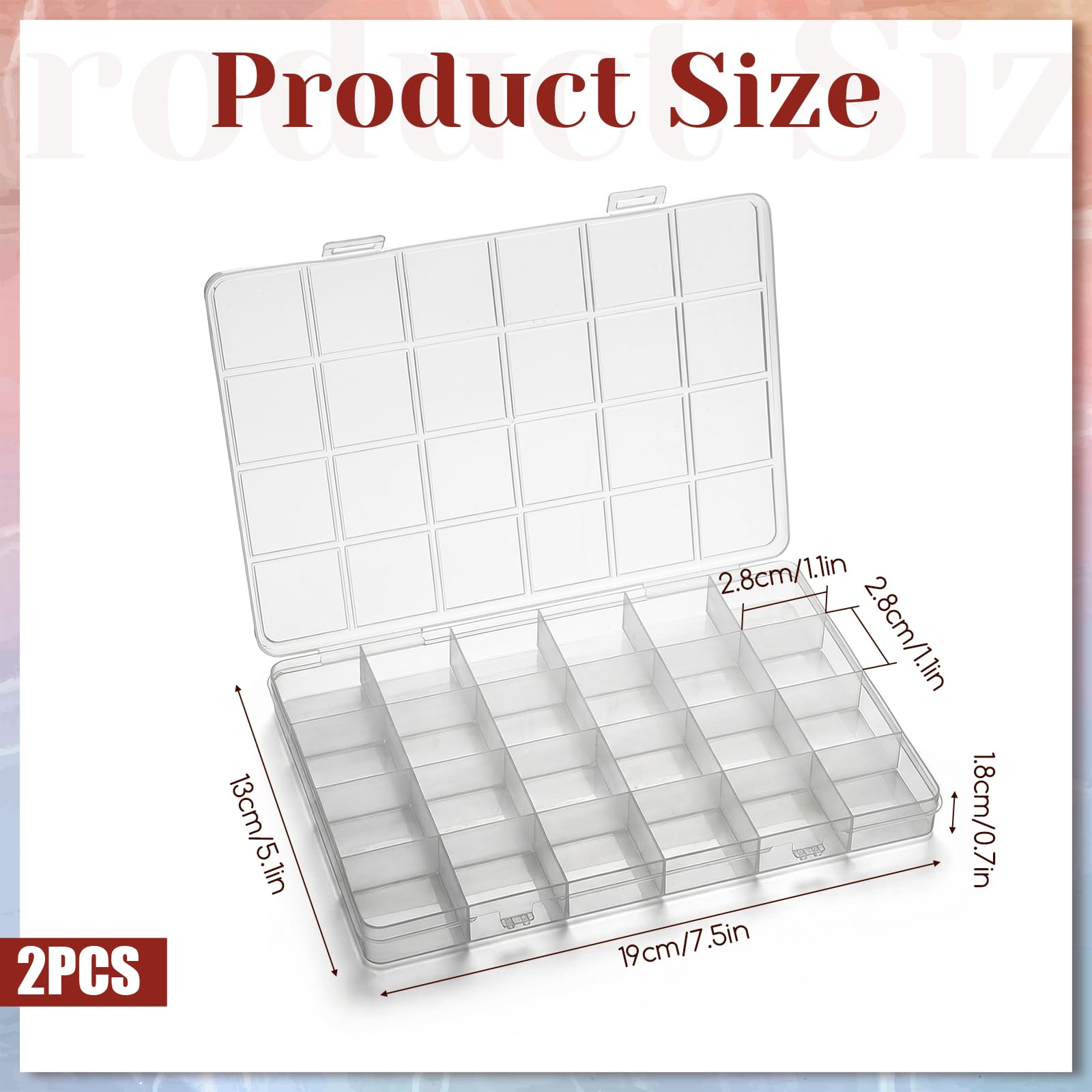 กล่องจัดระเบียบพลาสติก 24 ช่อง - Art Craft Organizer บทวิจารณ์และราคา