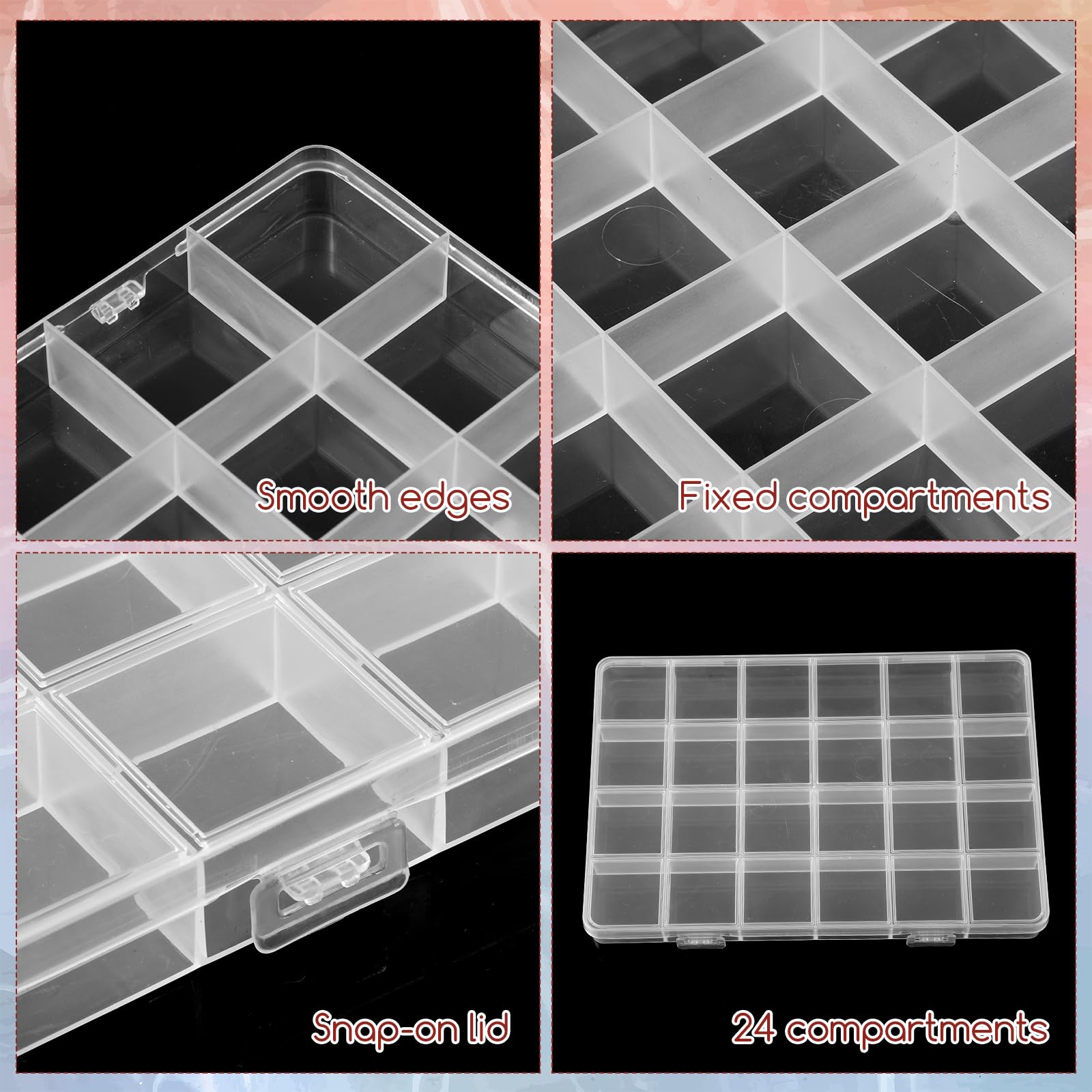 กล่องจัดระเบียบพลาสติก 24 ช่อง - Art Craft Organizer บทวิจารณ์และราคา