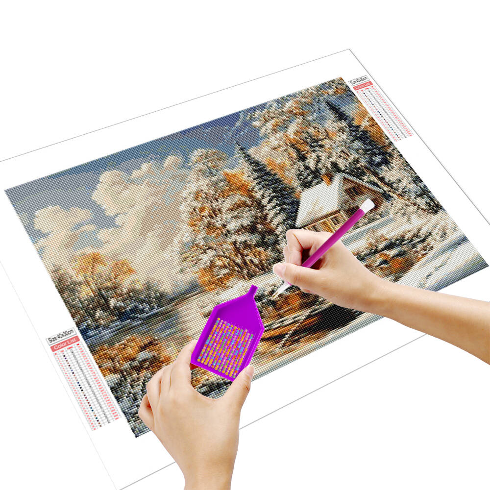 Disney เพชรภาพวาดการ์ตูน Littl - Art Craft Winter บทวิจารณ์และราคา
