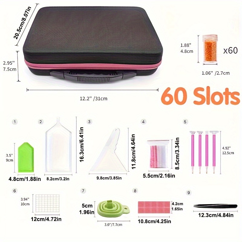 กล่องเก็บอุปกรณ์เพชรสำหรับงานป - Art Craft Organizer บทวิจารณ์และราคา