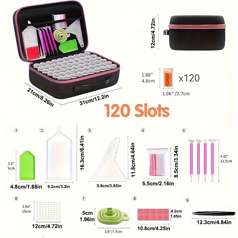 กล่องเก็บอุปกรณ์เพชรสำหรับงานป - Art Craft Organizer บทวิจารณ์และราคา