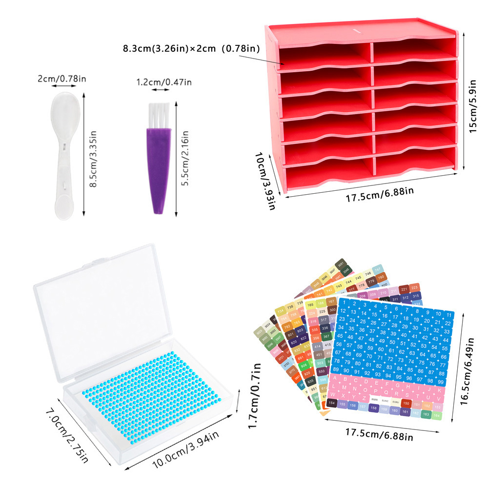 ถาดใส่เพชรสำหรับงานศิลปะ 12 ชิ - Art Craft Organizer บทวิจารณ์และราคา