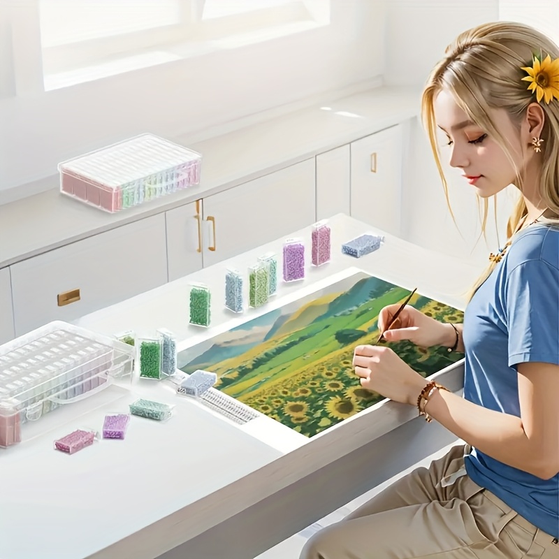 ชุดกล่องเก็บของพลาสติกใส 64 ช่ - Art Craft Organizer บทวิจารณ์และราคา