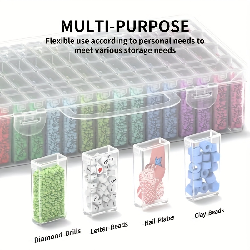 ชุดกล่องเก็บของพลาสติกใส 64 ช่ - Art Craft Organizer บทวิจารณ์และราคา