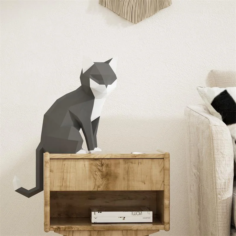 1 คู่คนรักแมวสัตว์ตกแต่งบ้าน O - Art Craft Cardboard บทวิจารณ์และราคา