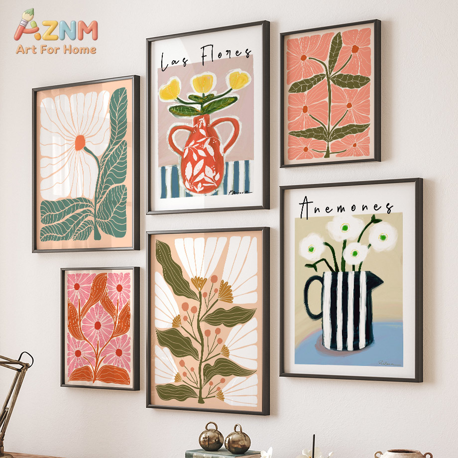 AZNM ภาพวาดบนผ้าใบลายดอกไม้สไต - Art Craft Butterfly บทวิจารณ์และราคา