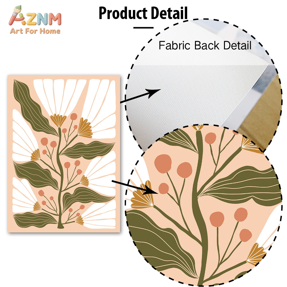 AZNM ภาพวาดบนผ้าใบลายดอกไม้สไต - Art Craft Butterfly บทวิจารณ์และราคา