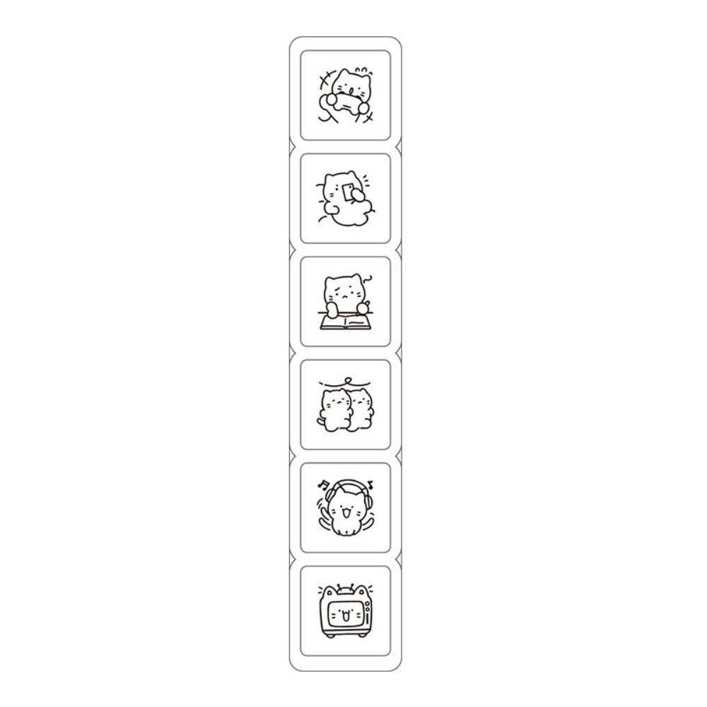 6 ชิ้น แสตมป์ลายแมวน่ารัก ด้าม - Rubber Stamp Blank บทวิจารณ์และราคา