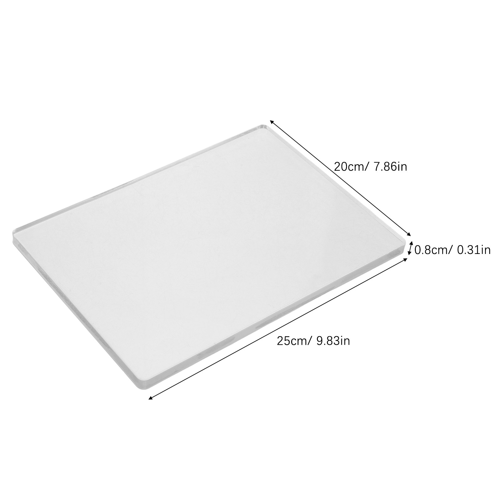 แผ่นเจลใสขนาด 20x25 ซม. สำหรับ - Art Craft Stick บทวิจารณ์และราคา