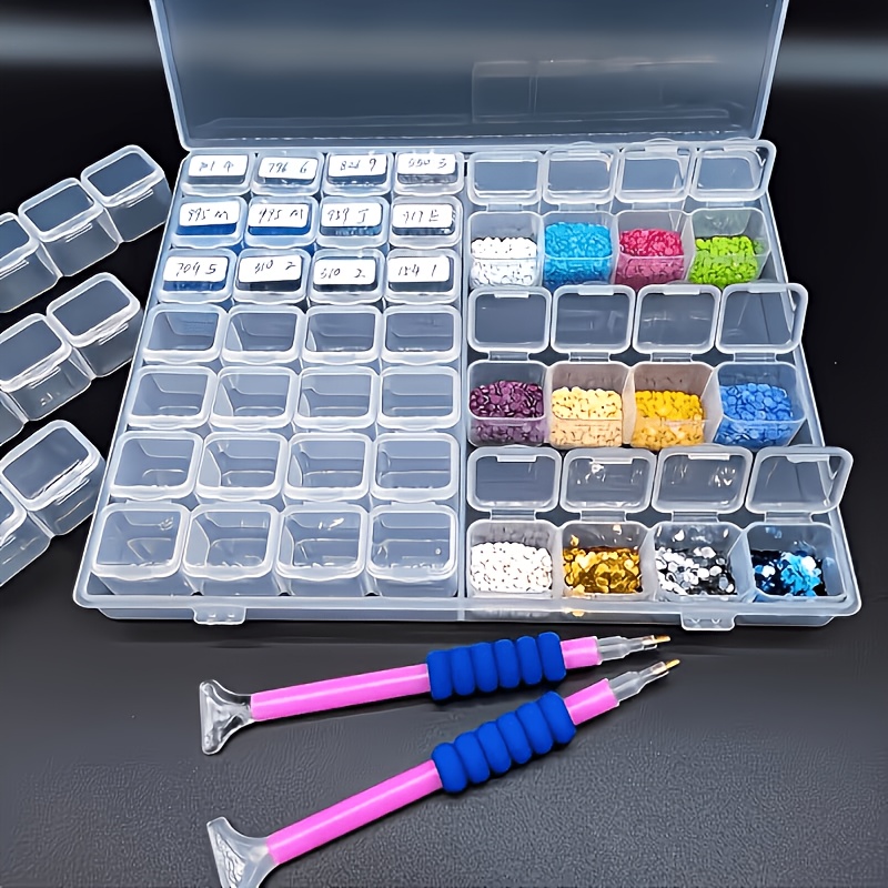 กล่องเก็บลูกปัดเพชรแบบใส 56 ช่ - Art Craft Organizer บทวิจารณ์และราคา