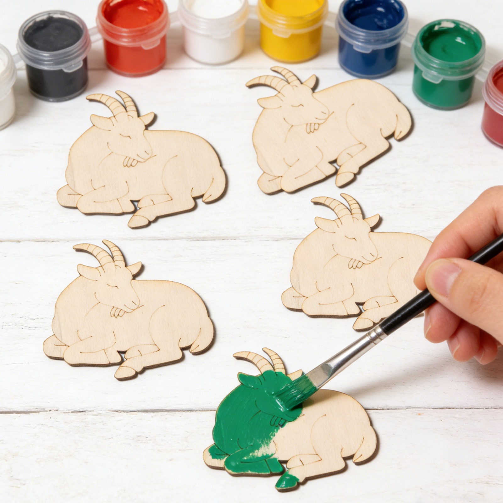 ชุดงานฝีมือไม้แกะสลักรูปแกะ 10 - Art Craft Painting บทวิจารณ์และราคา