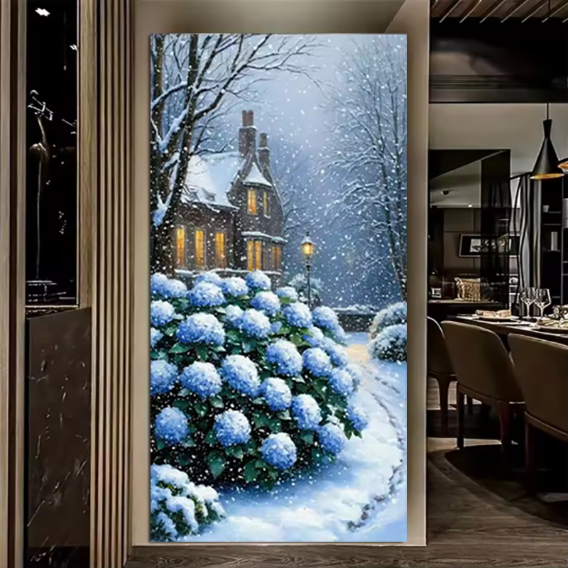 ชุดภาพเพชรลายวิวฤดูหนาวสำหรับผ - Art Craft Winter บทวิจารณ์และราคา