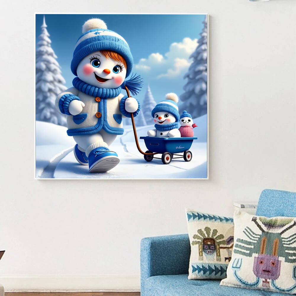 ภาพวาดการ์ตูนด้วยเม็ด5D ด้วยเม - Art Craft Winter บทวิจารณ์และราคา