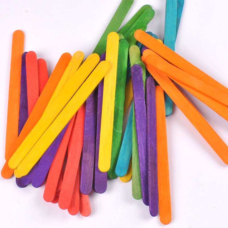 50ชิ้น/ล็อตไม้ธรรมชาติและไม้ที - Art Craft Stick บทวิจารณ์และราคา