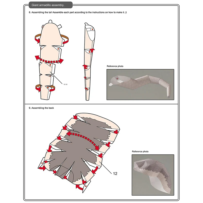 Giant Armadillo Origami Art Mi - Art Craft Cardboard บทวิจารณ์และราคา